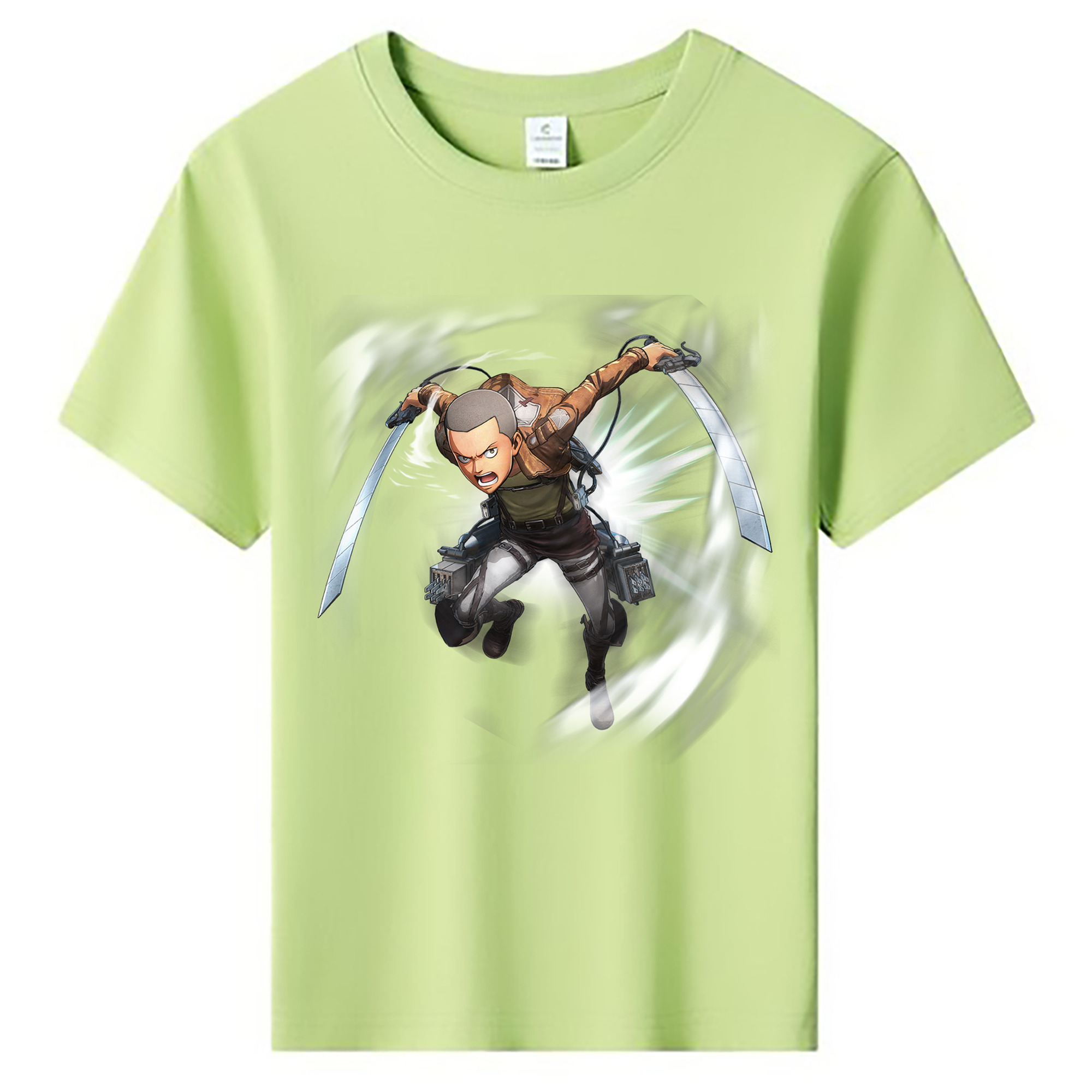 （画像用） 進撃の巨人 コニー·スプリンガー Attack on Titan Connie Springer 綿100％キッズTシャツ（フロントプリント）
